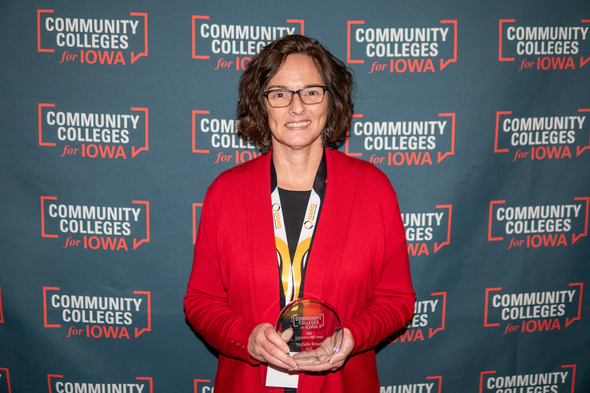 Michelle Brown poses with trophy